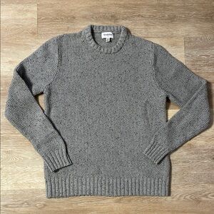 Goodfellow & Co Heather Gray Textured Crewneck Sweater